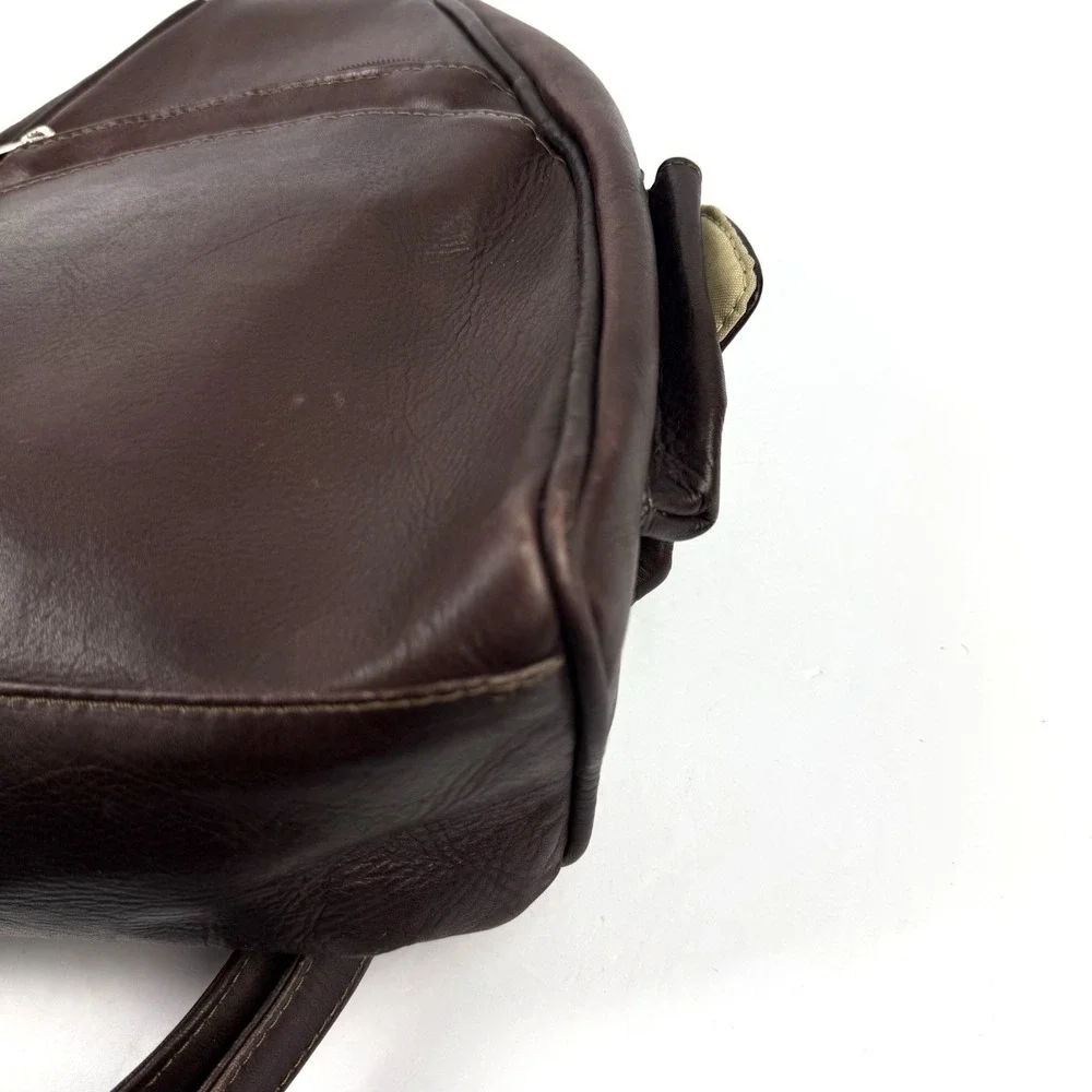 Piel Vintage Backpack Brown Leather Convertible Shoulder Bag Made‎ In Colombia